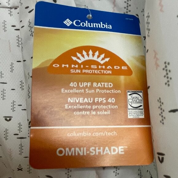 Columbia Women's Alpine Chill Windbreaker White Plus Sz 3X Hooded Campdot Print - Picture 13 of 16